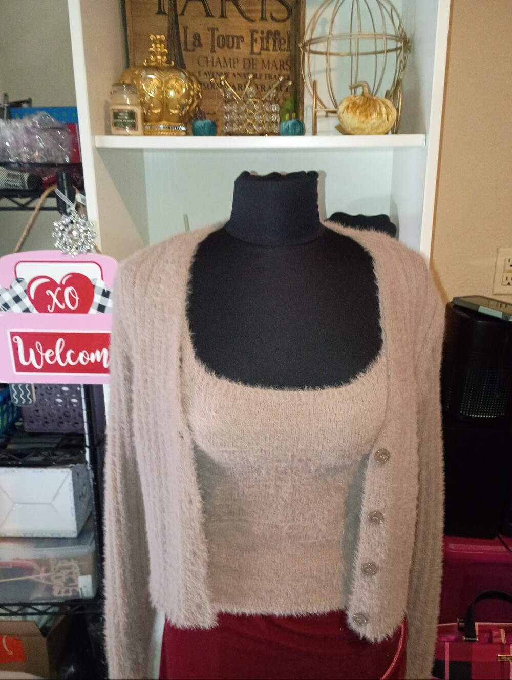 Cozy Women's Brown Cardigan